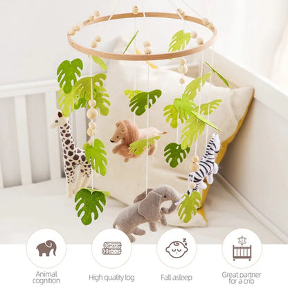 Baby Crib Mobile Rattle Toy Forest Animal Bed Bell