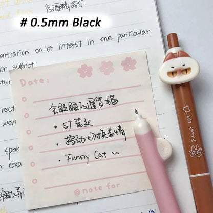 Kawaii Sassy Cat Gel Pens – Cute 4-Piece Stationery Set | Smooth Writing