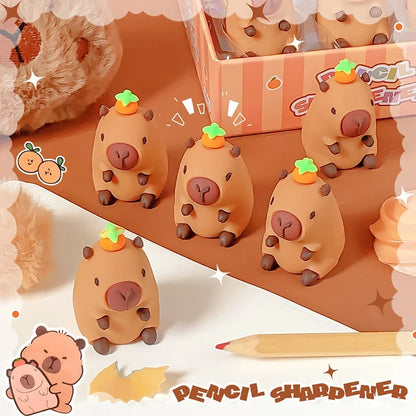 Kawaii Capybara Pencil Sharpener – Cute Novelty Pencil Sharpener | Fun Kawaii Stationery Gift