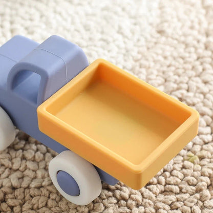Baby Silicone Car Teether Toy – Montessori Educational 0–12 Months | BPA Free Food-Grade Silicone | Individual Vehicles & Sets | Baby Shower Gift