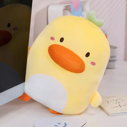 Kawaii Derpy Duck Plushie – Giant 45cm Squishy Duck Stuffed Animal | Funny Cute Gift