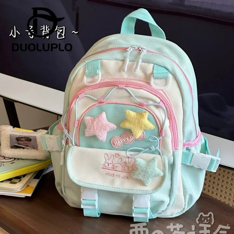 Kawaii Star Chaser Backpack – Celestial Nylon Bag | 6 Colours | Small & Large