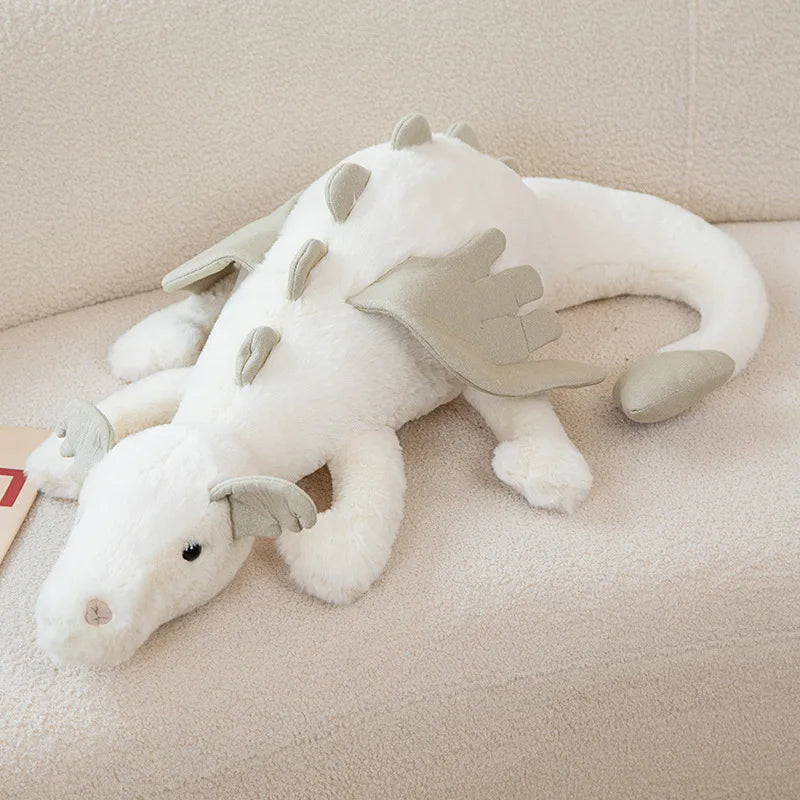 Kawaii Soft Dragon Plushie – Cute Stuffed Dragon Toy | 30cm, 50cm, 70cm & 90cm | Pink, White, Green & Blue