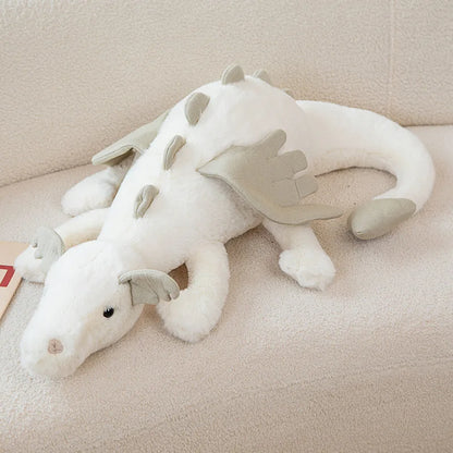 Kawaii Soft Dragon Plushie – Cute Stuffed Dragon Toy | 30cm, 50cm, 70cm & 90cm | Pink, White, Green & Blue