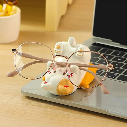 Kawaii Cat Glasses Holder | Cute Desktop Organizer | Cat Lover Desk Gift