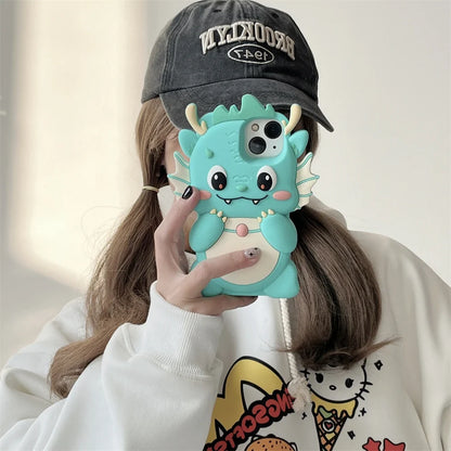Kawaii Dragon iPhone Case – Cute Dragon Phone Case | iPhone 11 to 15 Pro Max | Kawaii Fantasy Accessories
