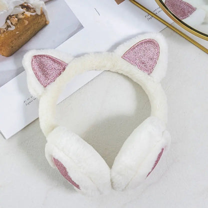 Kawaii Pastel Cat Ear Earmuffs – Cute Warm Winter Ear Muffs | 6 Colours