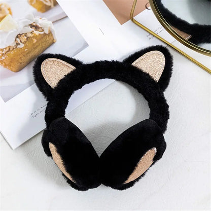 Kawaii Pastel Cat Ear Earmuffs – Cute Warm Winter Ear Muffs | 6 Colours