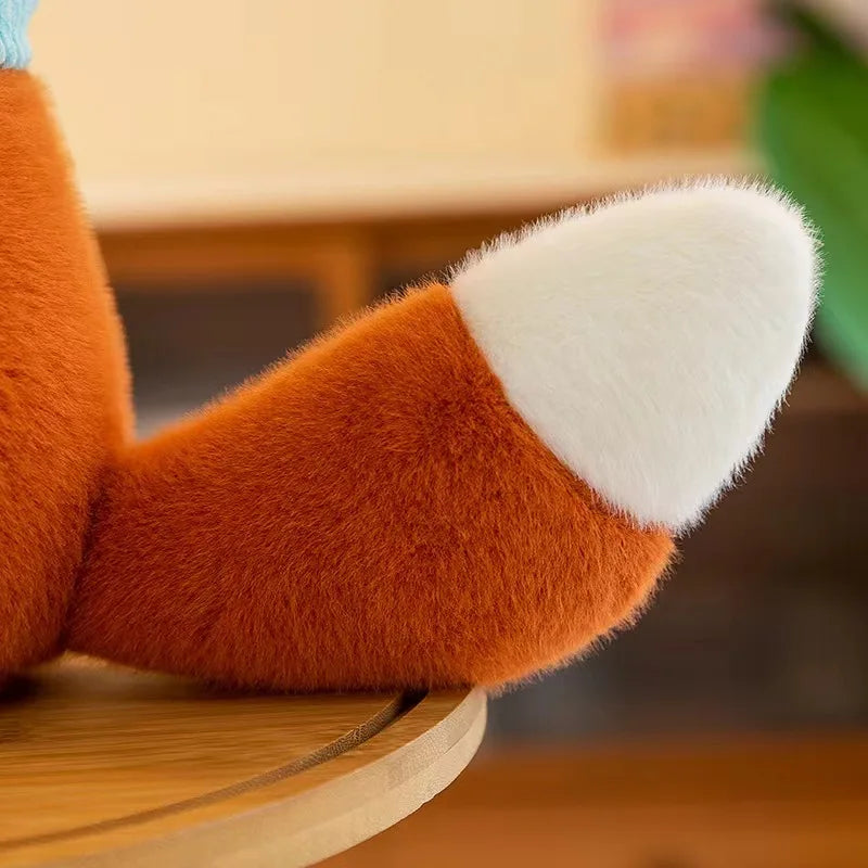 Kawaii Cozy Fox Plushie – Cute Scarf-Wearing Stuffed Animal | 25cm & 40cm