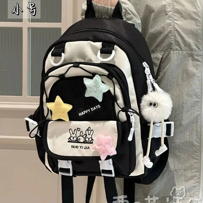 Kawaii Star Chaser Backpack – Celestial Nylon Bag | 6 Colours | Small & Large
