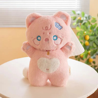 Kawaii Sweet Hugs Cat Plushie – Soft Huggable Stuffed Animal | 38cm | 3 Colours