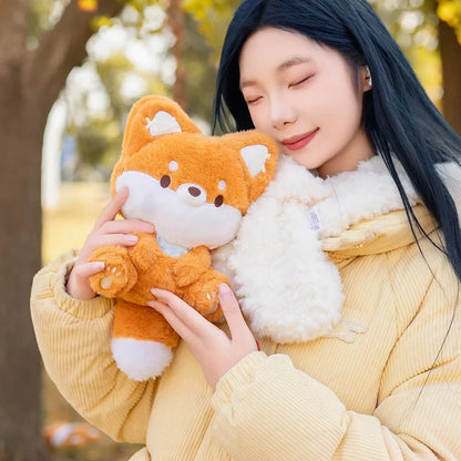 Kawaii Big Tailed Fox Plushie – Fluffy Soft Fox Stuffed Animal | 23cm Cute Fox Toy