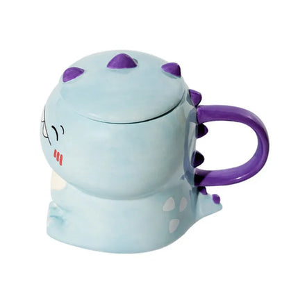 Kawaii Dinosaur Ceramic Mug – Cute 450ml Dino Cup | 3 Designs