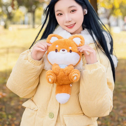 Kawaii Big Tailed Fox Plushie – Fluffy Soft Fox Stuffed Animal | 23cm Cute Fox Toy