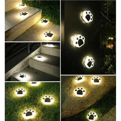 Kawaii Solar Cat Paw Light – Cute Outdoor Garden & Patio Decor | White & Warm White