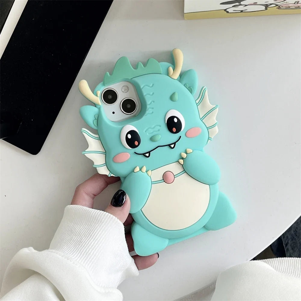 Kawaii Dragon iPhone Case – Cute Dragon Phone Case | iPhone 11 to 15 Pro Max | Kawaii Fantasy Accessories