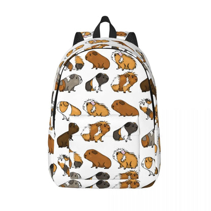 Kawaii Guinea Pig Print Backpack – Cute Animal School & Everyday Bag | 2 Sizes