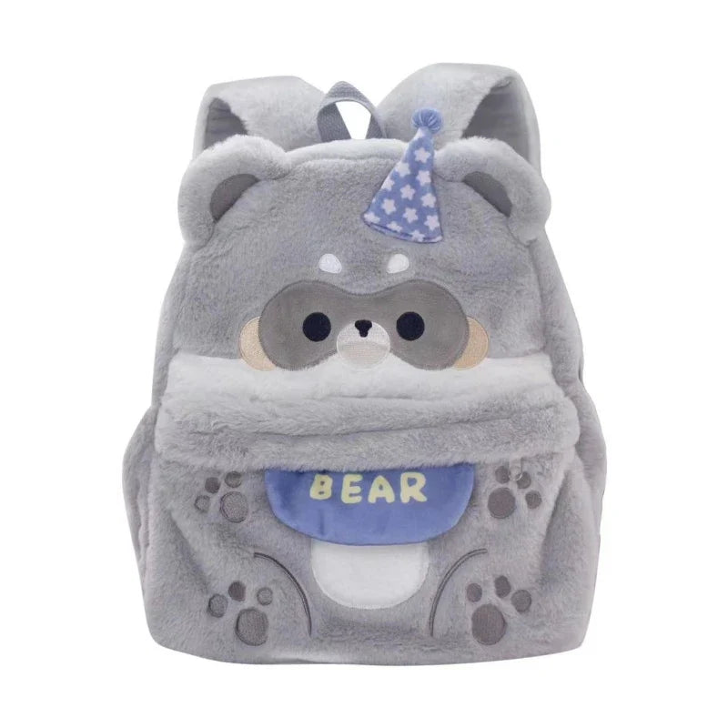 Kawaii Raccoon Bear Backpack – Cute Animal School & Everyday Bag | 28x30x10cm