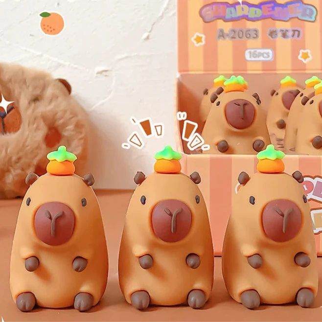 Kawaii Capybara Pencil Sharpener – Cute Novelty Pencil Sharpener | Fun Kawaii Stationery Gift