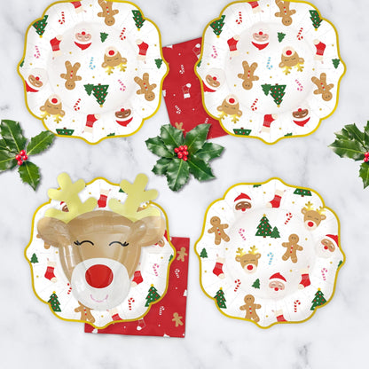 Classic Christmas Icon Plates