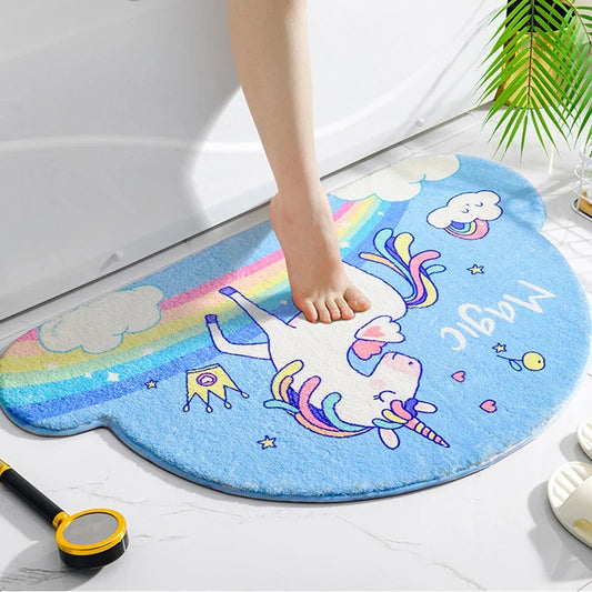 Kawaii Unicorn Car Floor Mat – Cute Polyester Auto Floor Cover | 40x60cm | 6 Designs