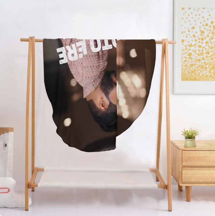 Personalized Round Blanket – Upload Your Own Photo