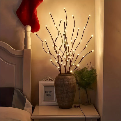 Artificial Tree Branch LED Lights — Set of 2 | Vase Filler Decorative Lights