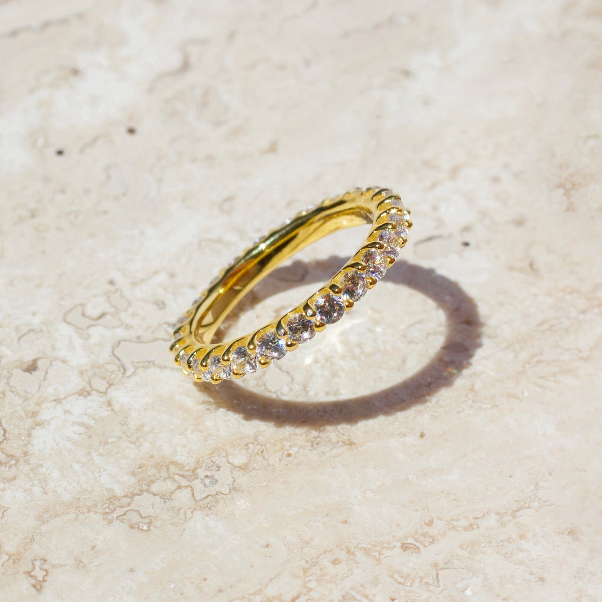 Large Eternity Ring | 2.5 mm Band, Gold or Silver Options