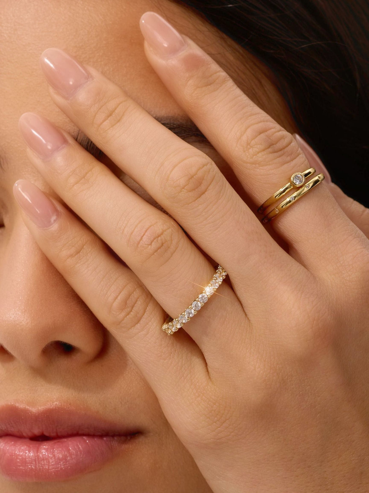 Large Eternity Ring | 2.5 mm Band, Gold or Silver Options