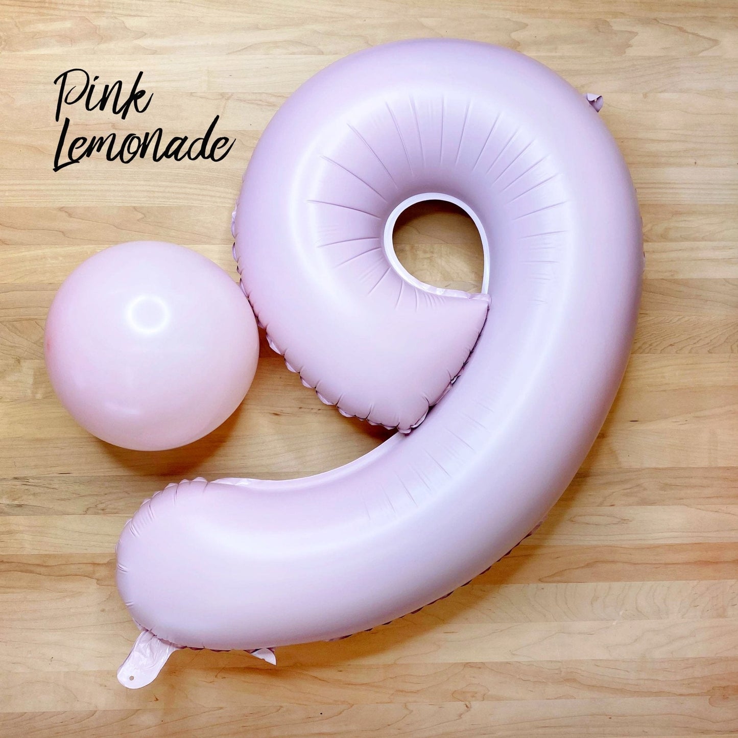 Pastel Lilac Pink Number Balloon | 32" Giant Foil | Numbers 0-9