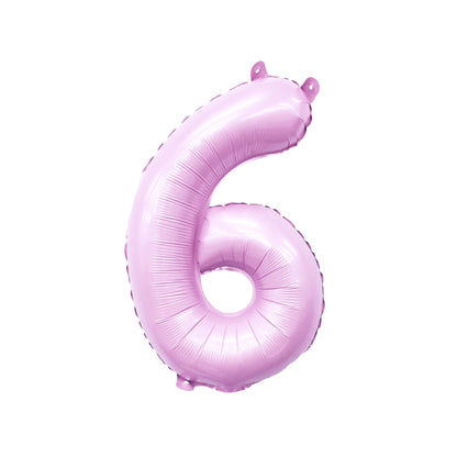 Pastel Lilac Pink Number Balloon | 32" Giant Foil | Numbers 0-9