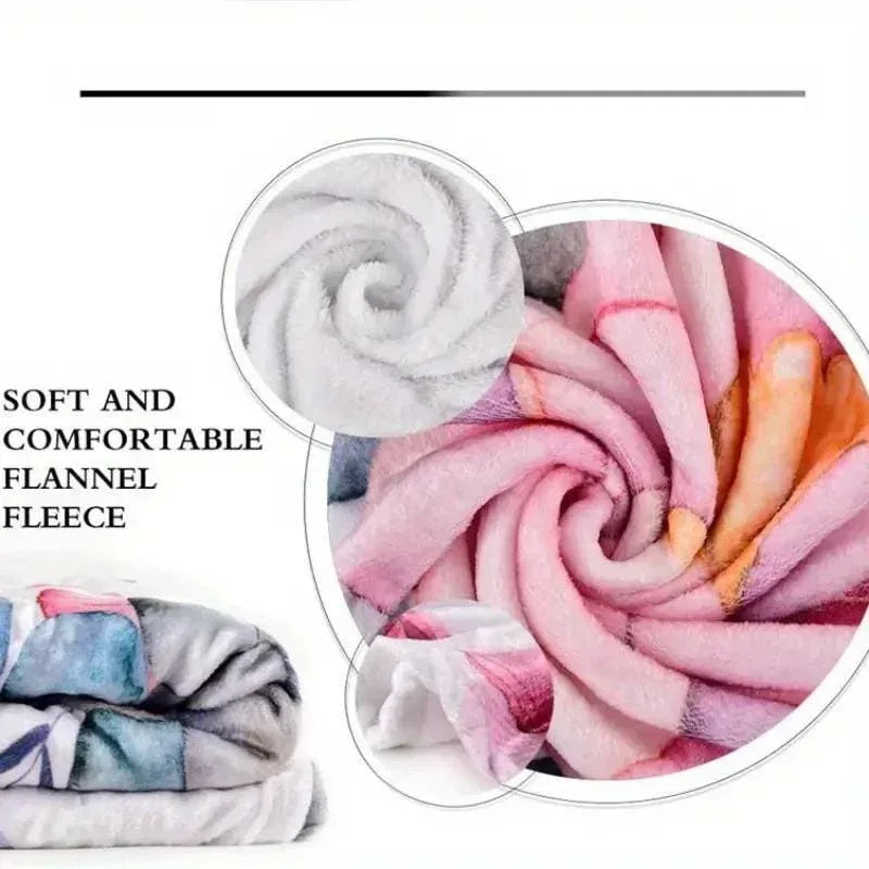 Custom Dinosaur Name Blanket: Soft Flannel Kids Throw - Dream Dragons