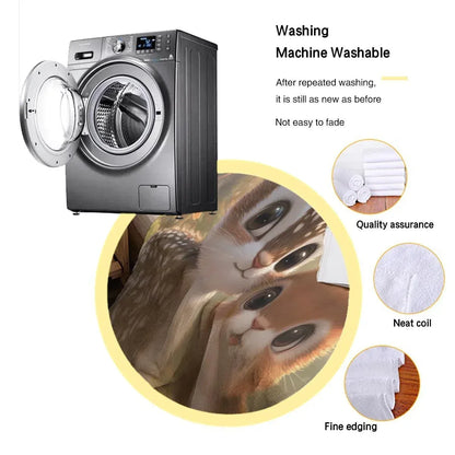 Personalized Bunny & Deer Snuggle Blanket: Soft Flannel Fleece Throw, Name Gift - Dream Dragons