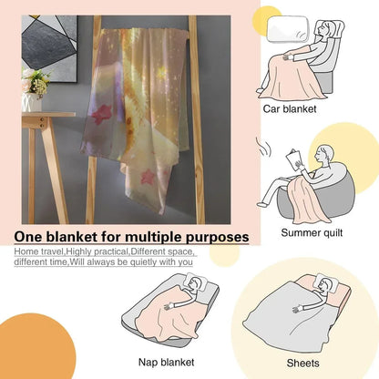 Personalized Teddy Bear Plush Blanket, Snuggly Throw, Soft Flannel Fleece, Super Soft Name Gift - Dream Dragons