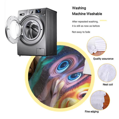 Personalized Monkey Jungle Animal Blanket: Soft Fleece Safari Ape Throw, Super Soft Name Gift - Dream Dragons