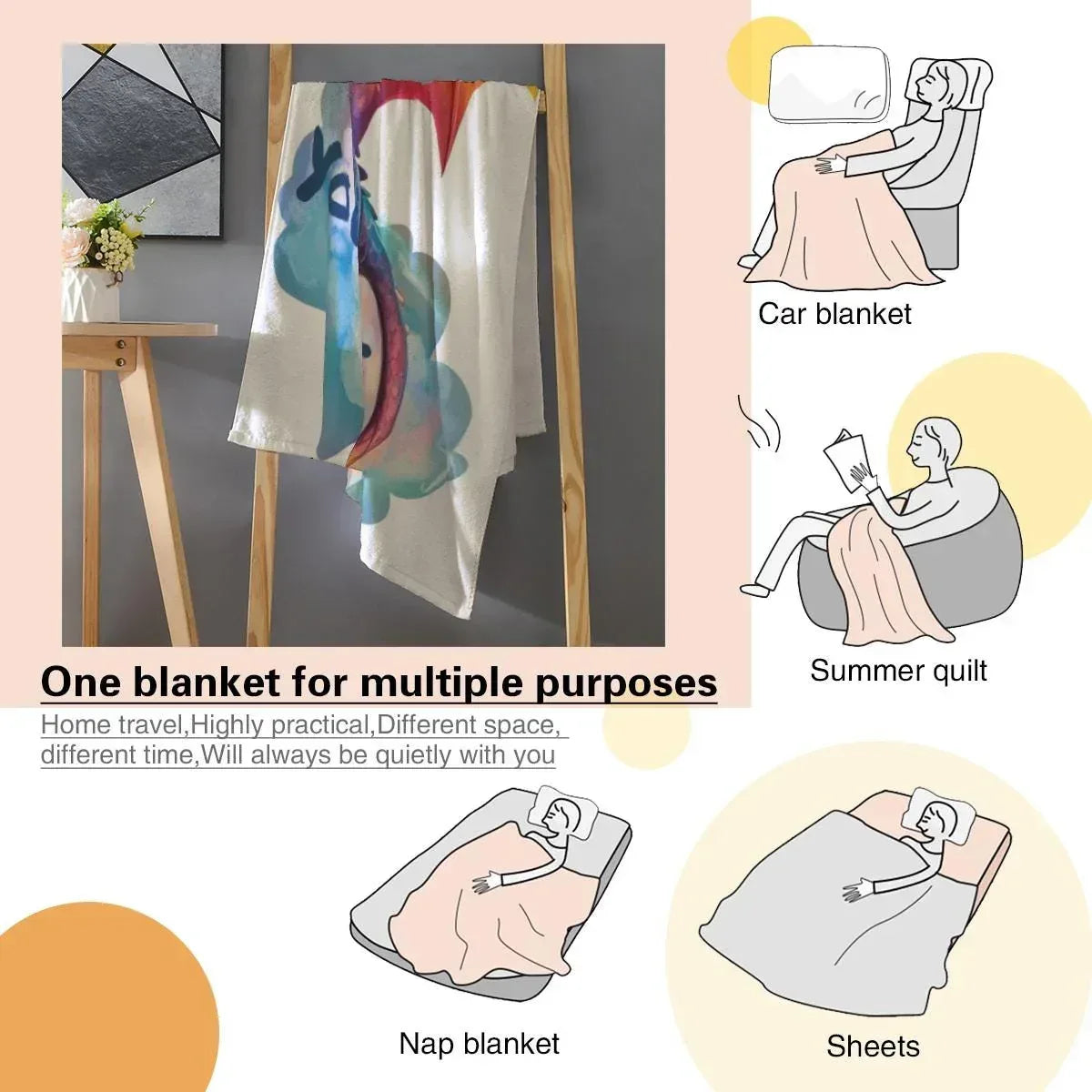 Personalized Dragon Blanket: Soft Flannel Fleece Dino Throw, Super Soft Name Gift - Dream Dragons