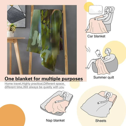 Personalized Dragon Blanket: Flannel Fleece Dino Fantasy Nursery Kids Gift - Dream Dragons