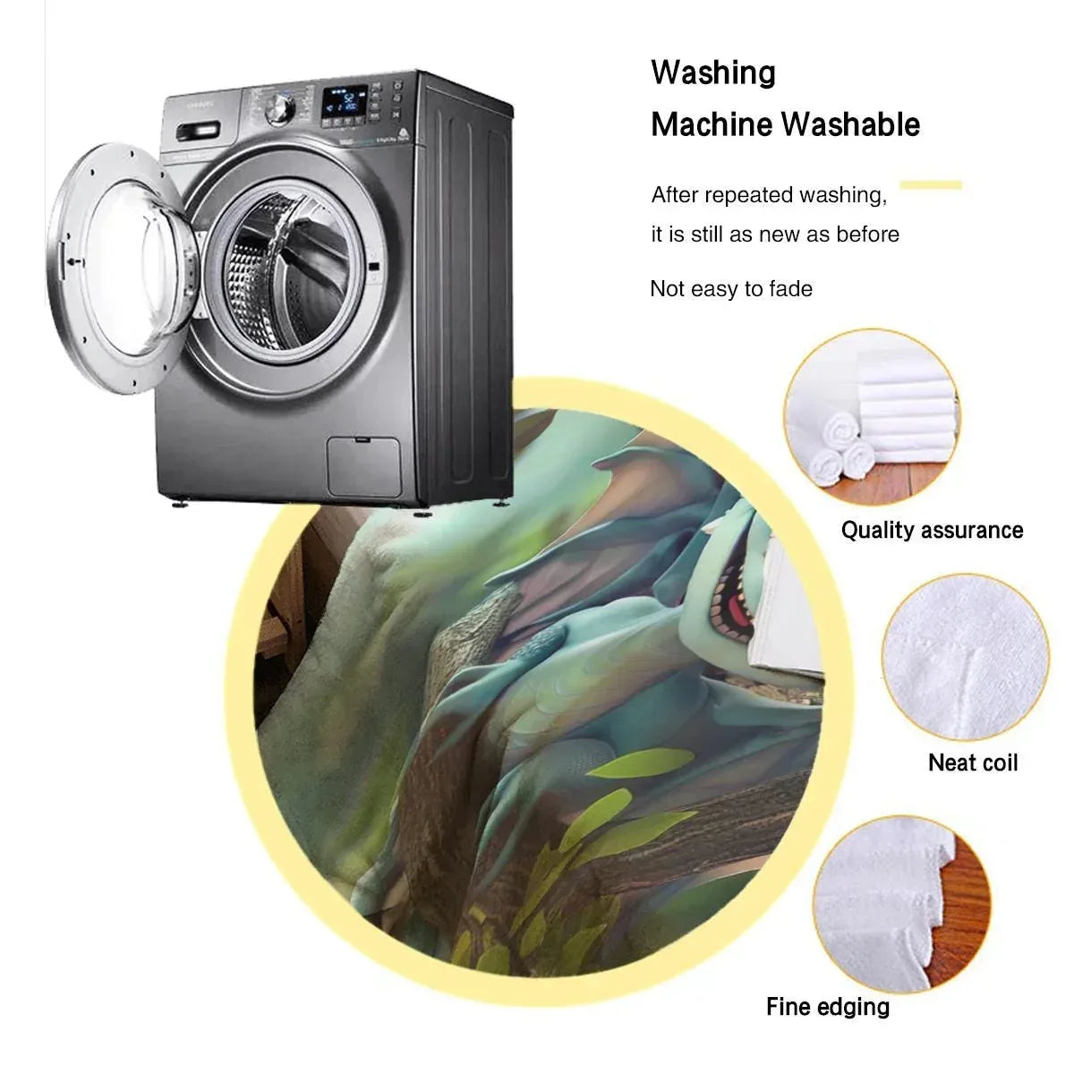 Personalized Dragon Blanket: Flannel Fleece Dino Fantasy Nursery Kids Gift - Dream Dragons