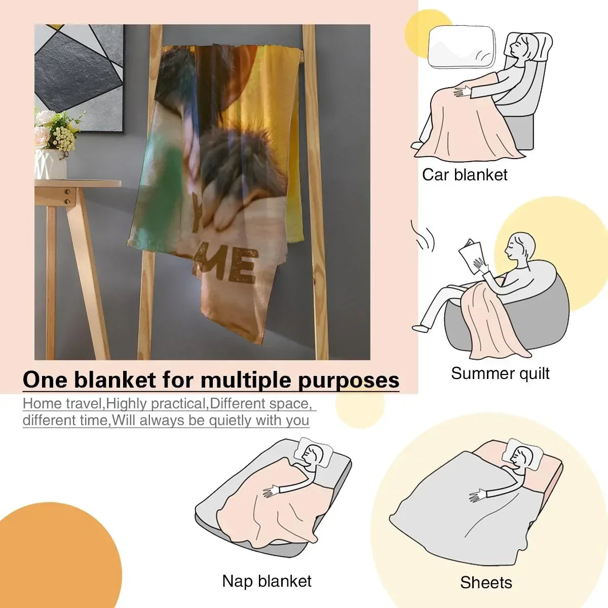 Personalized Baby Chimpanzee Blanket: Jungle Nursery Throw, Super Soft Name Gift - Dream Dragons