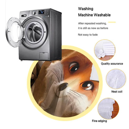 Personalized Fox Blanket: Enchanted Forest Flannel Fleece Throw, Kids Name Gift - Dream Dragons