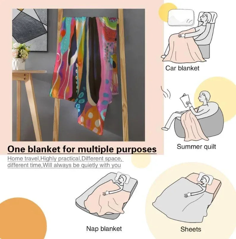 Personalized Penguin Blanket: Colorful Arctic Animal Happy Playful Flannel Fleece Throw, Soft Name Gift - Dream Dragons