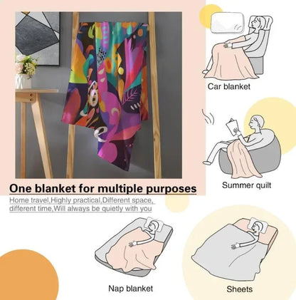 Personalized Teddy Bear Blanket: Patchwork Maximalist Throw - Dream Dragons