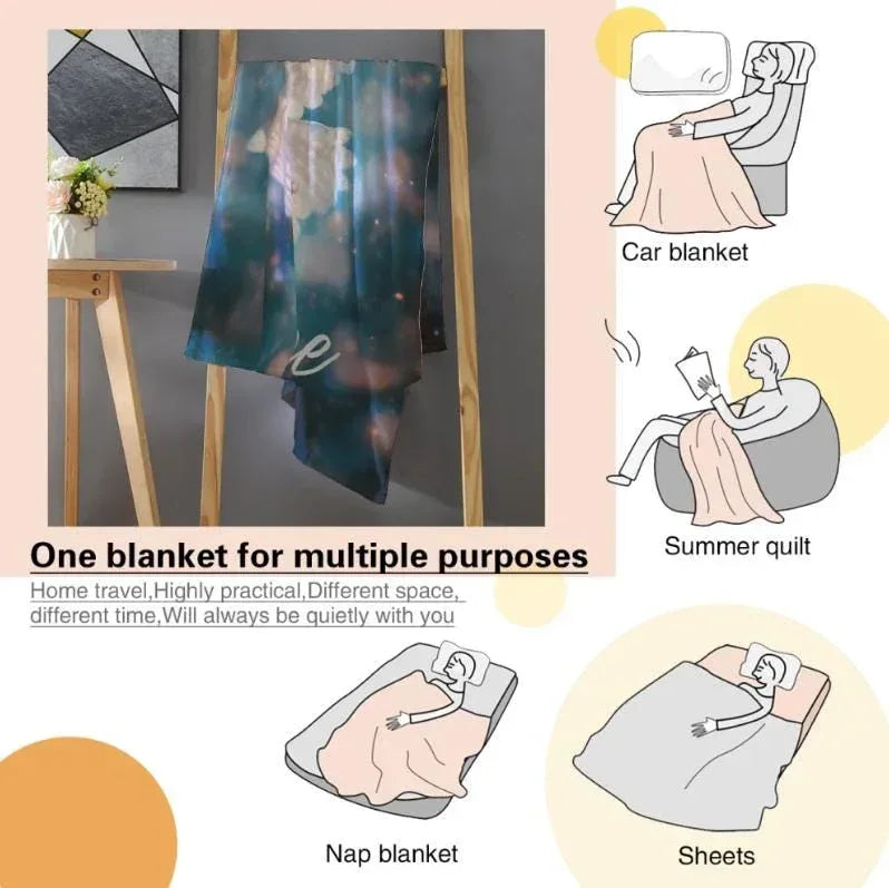 Personalized Wizarding Owl Blanket: Harry Potter Theme, Custom Flannel Fleece Name Throw - Dream Dragons