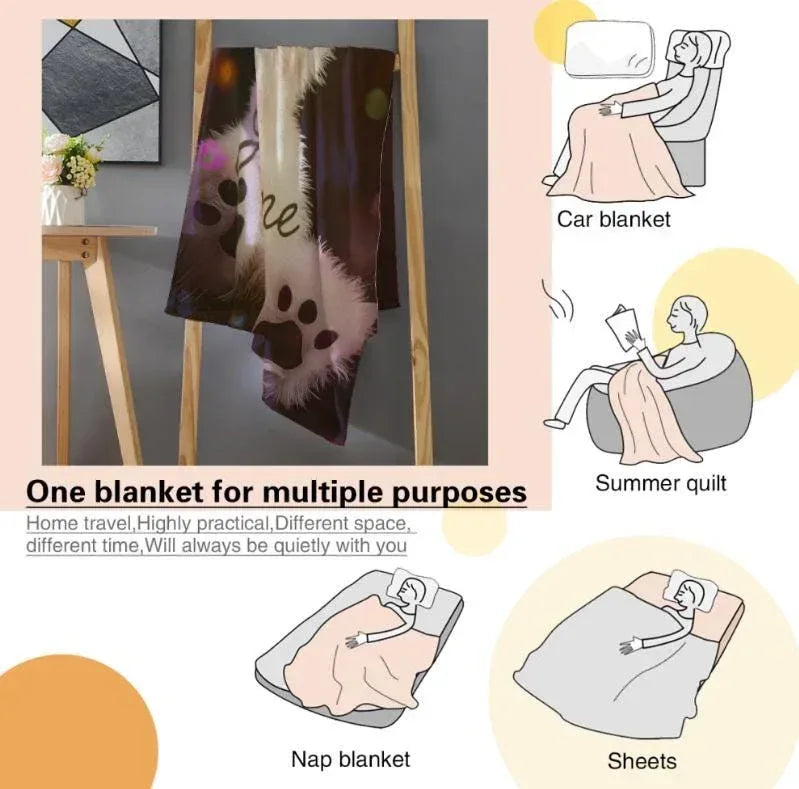 Personalized Teddy Bear Plush Blanket: Floral Crown, Soft Flannel Fleece Throw, Custom Name Gift - Dream Dragons