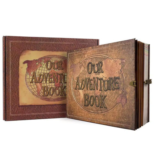 Our Adventure Book: Retro Leather Travel Photo Album, Scrapbook, Image Memory Journal, Keepsake Diary - Dream Dragons