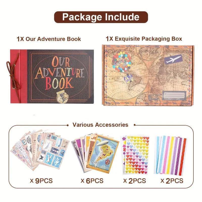 Our Adventure Book: Vintage Scrapbook with Stickers & Photos - Dream Dragons