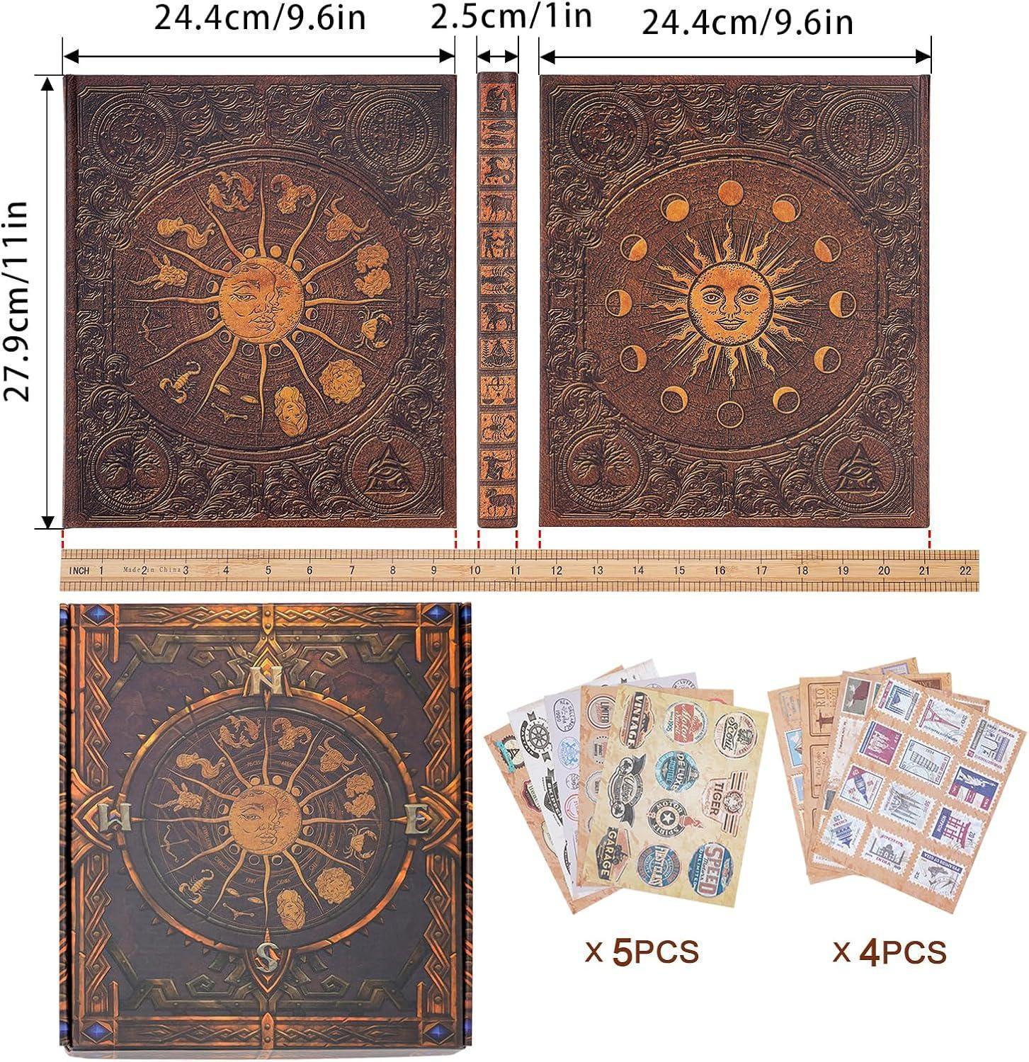Zodiac Scrapbook Album: Retro Adventure Memory Book, Photo Memory Journal, Keepsake Diary - Dream Dragons