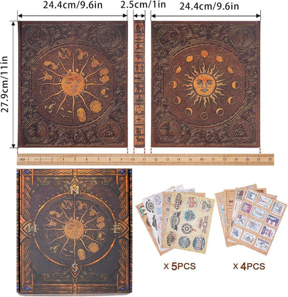 Zodiac Scrapbook Album: Retro Adventure Memory Book, Photo Memory Journal, Keepsake Diary - Dream Dragons