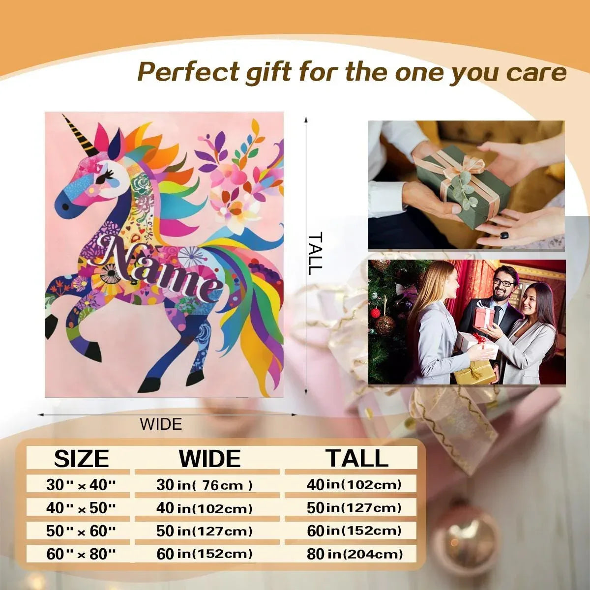 Personalized Unicorn Blanket: Vibrant Fantasy Flannel Fleece Throw, Pink and Super Soft - Dream Dragons