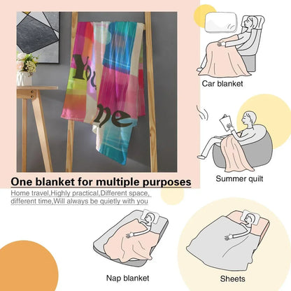 Personalized Bee Blanket: Patchwork Nursery Fleece Throw - Dream Dragons